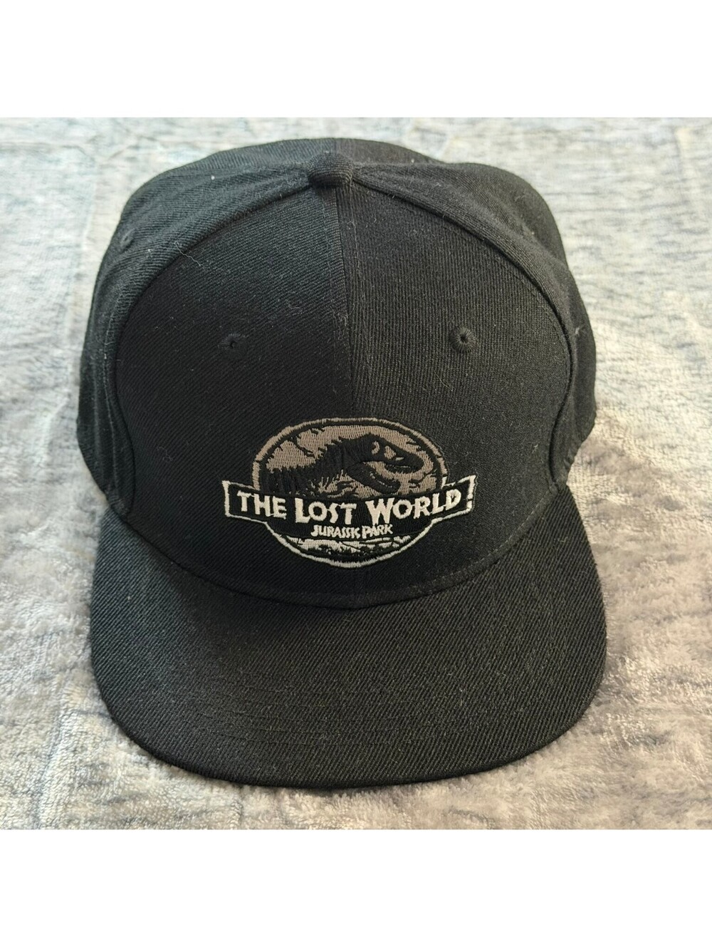Headgear Classics The Lost World Jurassic Park Black Snapback Hat Men's